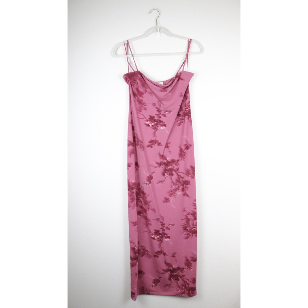 NWT Reformation Elise Knit Dress Hothouse Rose Pink Floral Medium - Picture 2 of 9